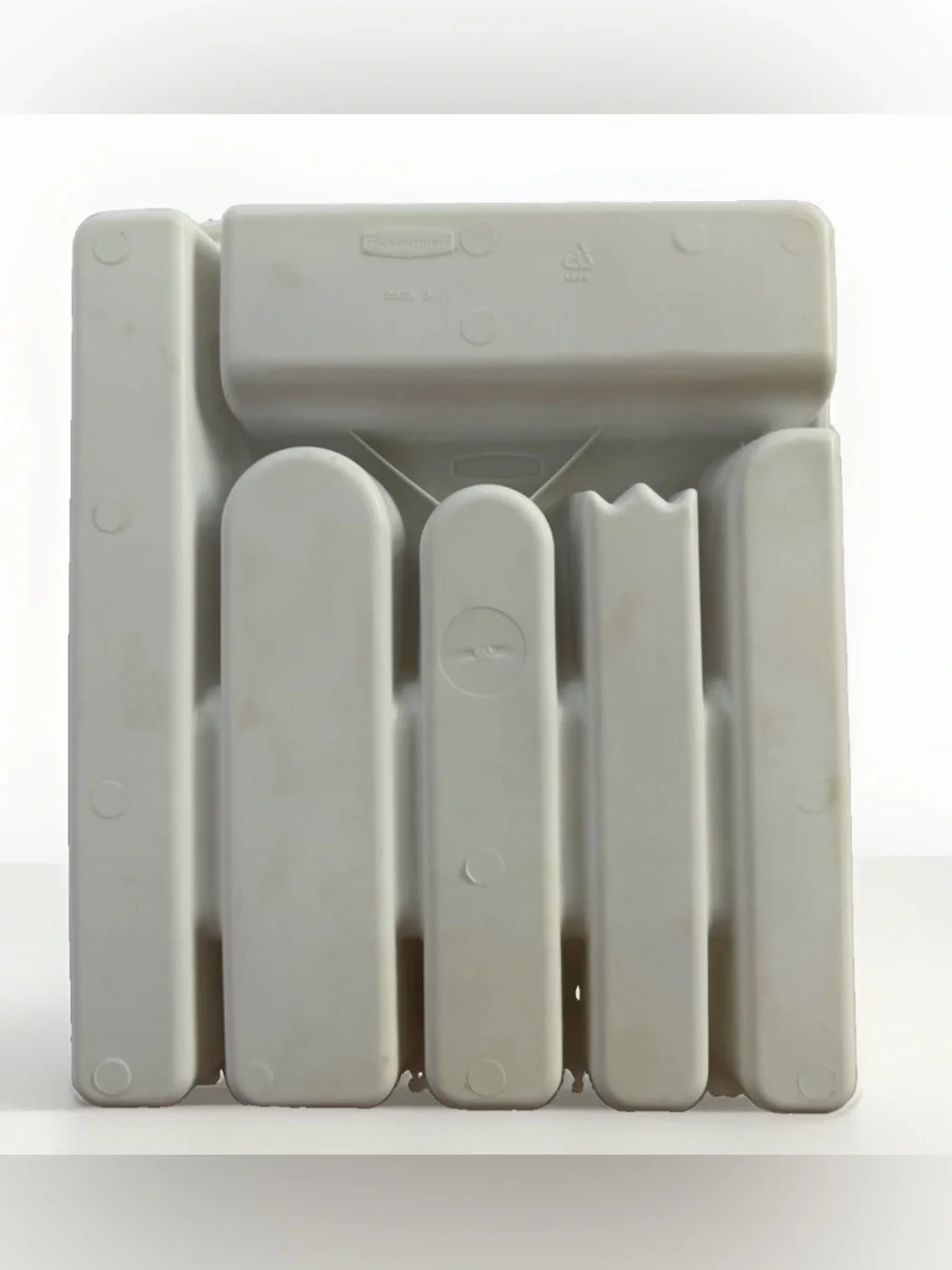 Vintage Rubbermaid White Silverware Drawer Organizer Tray 2925 Flatware Utensil
